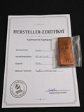 Kupferbarren Eigenguss 545g Millberry +Zertifikat